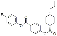 4-Fluorophenyl 4-(trans-4-propylcyclohexyl carbonyloxy)benzoate 化学構造式