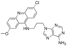 N-[3-(6-aminopurin-9-yl)propyl]-6-chloro-2-methoxy-acridin-9-amine|