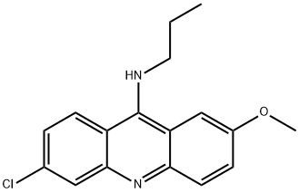 6-chloro-2-methoxy-N-propyl-acridin-9-amine 结构式