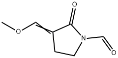 1-Pyrrolidinecarboxaldehyde, 3-(methoxymethylene)-2-oxo- (9CI) Structure