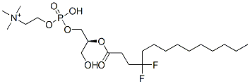 1,2-4,4-difluoromyristoyl-sn-glycero-3-phosphorylcholine Struktur