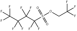 ノナフルオロブタンスルホン酸 2,2,2-トリフルオロエチル 化学構造式