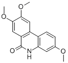 6(5H)-PHENANTHRIDINONE, 3,8,9-TRIMETHOXY- Struktur
