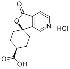 顺式-1'-氧代-螺[环己基-1,3'(1'H)-呋喃并[3,4-c]吡啶]-4-羧酸盐酸盐 结构式