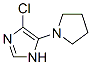 1H-Imidazole,  4-chloro-5-(1-pyrrolidinyl)-  (9CI) Struktur