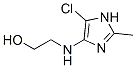 Ethanol,  2-[(5-chloro-2-methyl-1H-imidazol-4-yl)amino]- Struktur