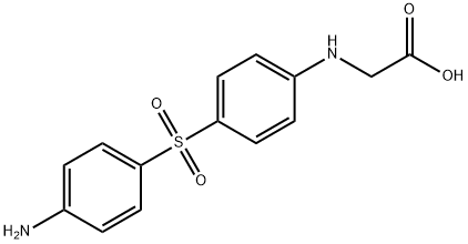 N-[4-[(4-AMINOPHENYL)SULPHONYL]PHENYL]GLYCINE,80-03-5,结构式