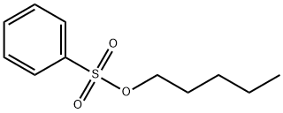 Benzenesulfonic acid, pentyl ester,80-45-5,结构式