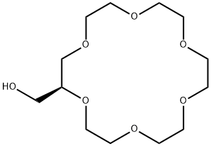 (S)-1,4,7,10,13,16-hexaoxacyclooctadecane-2-methanol Struktur