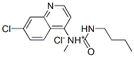 butylcarbamoylmethyl-(7-chloroquinolin-4-yl)azanium chloride Structure