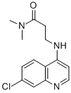 3-(7-Chloro-4-quinolylamino)-N,N-dimethylpropionamide Structure