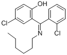 2-(Hexylimino-(2-chlorophenyl)methyl)-4-chlorophenol,80018-10-6,结构式