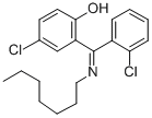 2-(Heptylimino-(2-chlorophenyl)methyl)-4-chlorophenol|