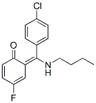 (6E)-6-[butylamino-(4-chlorophenyl)methylidene]-4-fluoro-cyclohexa-2,4 -dien-1-one,80018-42-4,结构式