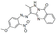 3-[(4-methoxy-2-nitrophenyl)azo]-2-methylpyrazolo[5,1-b]quinazolin-9(1H)-one,80019-25-6,结构式