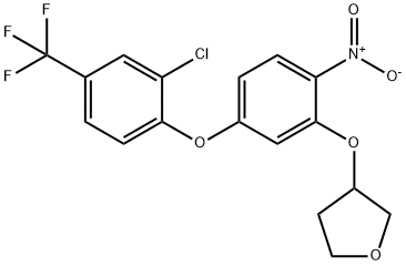 3-[5-[2-chloro-4-(trifluoromethyl)phenoxy]-2-nitro-phenoxy]oxolane Structure