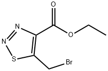 5-(溴甲基)-1,2,3-噻二唑-4-羧酸乙酯,80022-72-6,结构式