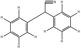 Diphenylacetonitrile Struktur