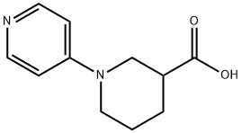 1-ピリジン-4-イルピペリジン-3-カルボン酸 化学構造式