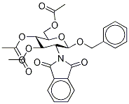 Benzyl 2-Deoxy-2-phthalimido-3,4,6-tri-O-acetyl--D-glucopyranoside Structure