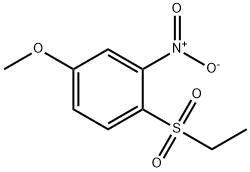 1-エチルスルホニル-4-メトキシ-2-ニトロベンゼン 化学構造式