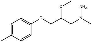 Hydrazine, 1-[2-methoxy-3-(4-methylphenoxy)propyl]-1-methyl- (9CI) Structure