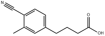 Benzenebutanoic acid, 4-cyano-3-methyl- (9CI),800395-57-7,结构式