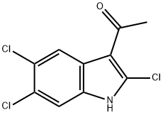 1-(2,5,6-TRICHLORO-1H-INDOL-3-YL)ETHANONE,800400-55-9,结构式