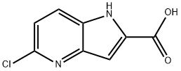 5-氯-4-氮杂吲哚-2-羧酸,800401-63-2,结构式