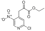 ETHYL 3-(2-CHLORO-5-NITROPYRIDIN-4-YL)-2-OXOPROPANOATE 化学構造式