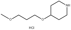 4-(3-Methoxypropoxy)piperidine hydrochloride Struktur