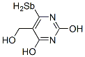 antimonyl-2,4-dihydroxy-5-hydroxymethylpyrimidine,80049-91-8,结构式