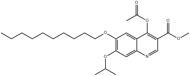 80061-37-6 4-acetoxy-6-decyloxy-7-isopropoxy-3-methoxycarbonylquinoline