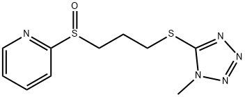 Pyridine, 2-((3-((1-methyl-1H-tetrazol-5-yl)thio)propyl)sulfinyl)-|