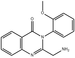 2-(AMINOMETHYL)-3-(2-METHOXYPHENYL)-4(3H)-QUINAZOLINONE 结构式