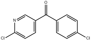 5-(4-氯苯甲酰基)-2-氯吡啶 结构式