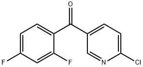 2-Chloro-5-(2,4-difluorobenzoyl)pyridine Structure