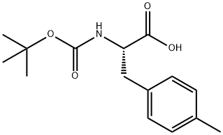 BOC-L-4-甲基苯丙氨酸,80102-26-7,结构式