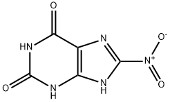 8-Nitroxanthine Structure