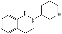 Piperidine, 3-[2-(o-ethylphenyl)hydrazino]- (8CI) Structure