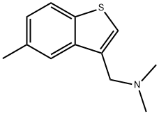 Benzo[b]thiophene-3-methylamine, N,N,5-trimethyl- (8CI) 化学構造式