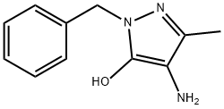 Pyrazol-5-ol, 4-amino-1-benzyl-3-methyl- (8CI) 结构式