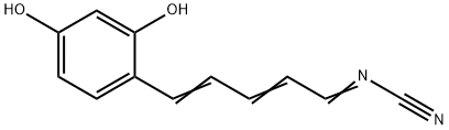 Cyanamide, [5-(2,4-dihydroxyphenyl)-2,4-pentadienylidene]- (8CI)|