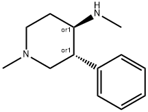 Piperidine, 1-methyl-4-(methylamino)-3-phenyl-, trans- (8CI) 结构式