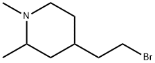 Piperidine, 4-(2-bromoethyl)-1,2-dimethyl- (8CI) Struktur