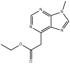 9H-Purine-6-aceticacid,9-methyl-,ethylester(8CI) 结构式