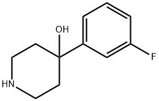 4-(3-氟苯基)哌啶-4-醇 结构式
