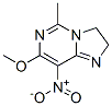 Imidazo[1,2-c]pyrimidine, 2,3-dihydro-7-methoxy-5-methyl-8-nitro- (8CI) 结构式