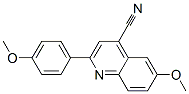 4-Quinolinecarbonitrile,  6-methoxy-2-(4-methoxyphenyl)-,801233-89-6,结构式