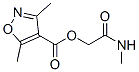 801256-79-1 4-Isoxazolecarboxylicacid,3,5-dimethyl-,2-(methylamino)-2-oxoethylester(9CI)